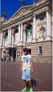 治療前のワルシャワ観光時写真